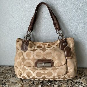 SOLD— Coach Kristin Signature Shoulder Bag